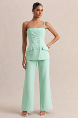Malou | Sage Tailored Trousers